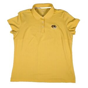 Mizzou Tigers‎ | Adidas | Yellow | Polo Shirt Climalite Sportswear | L
